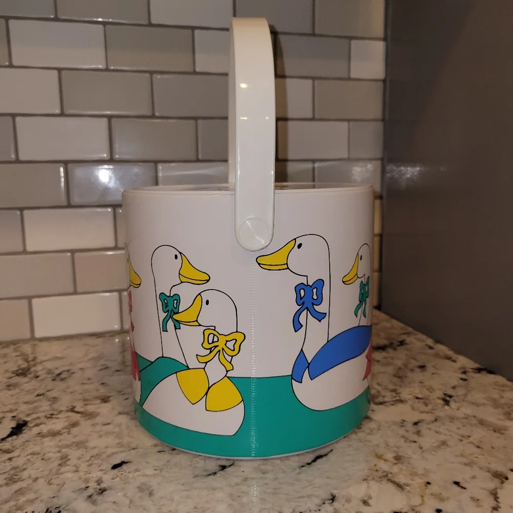 Vintage Duck Ice Bucket Barware | Cute Ice Cooler Bucket for Bar | Wine Cooler